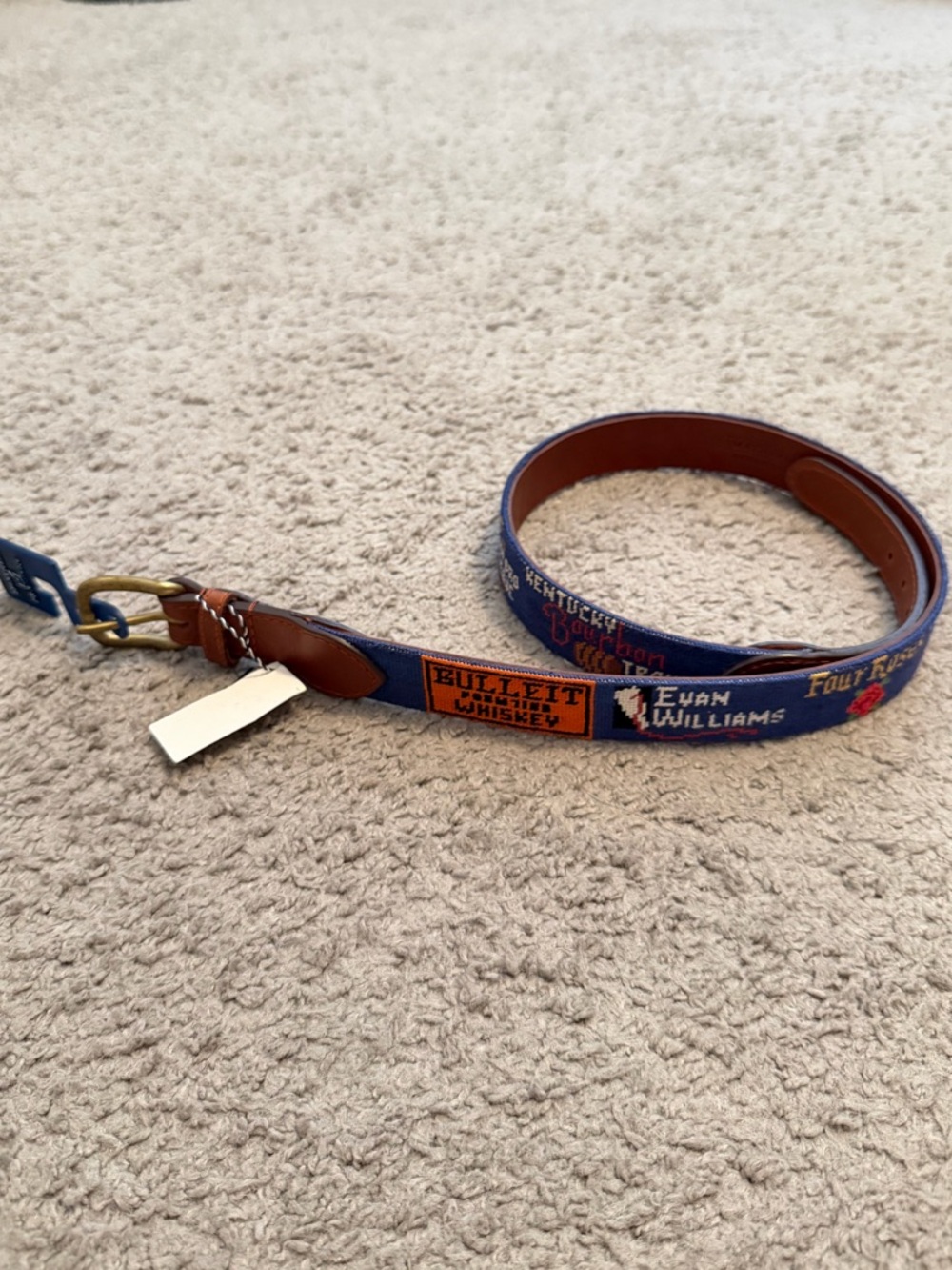 Smathers & Branson KY Bourbon Trail Belt Unworn Size 34 NWT Discontinued Rare